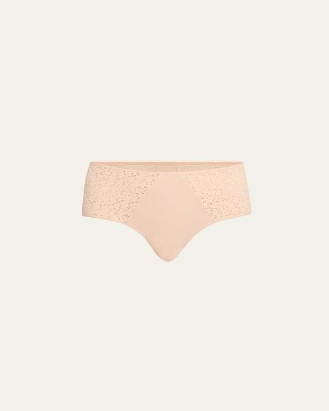 Norah Lace & Brushed Knit Hipster Briefs